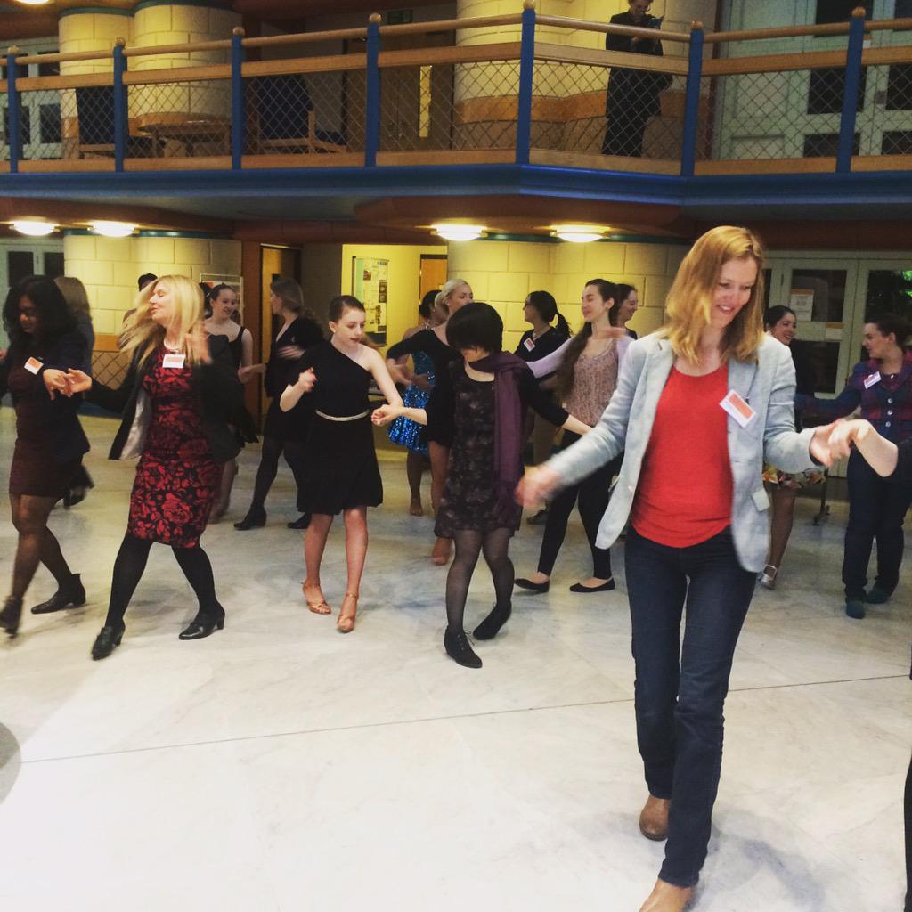 Julia_Camb's tweet photo. #enterpriseWISE surprise dance lesson at 9am http://t.co/67IEOPCW4N
