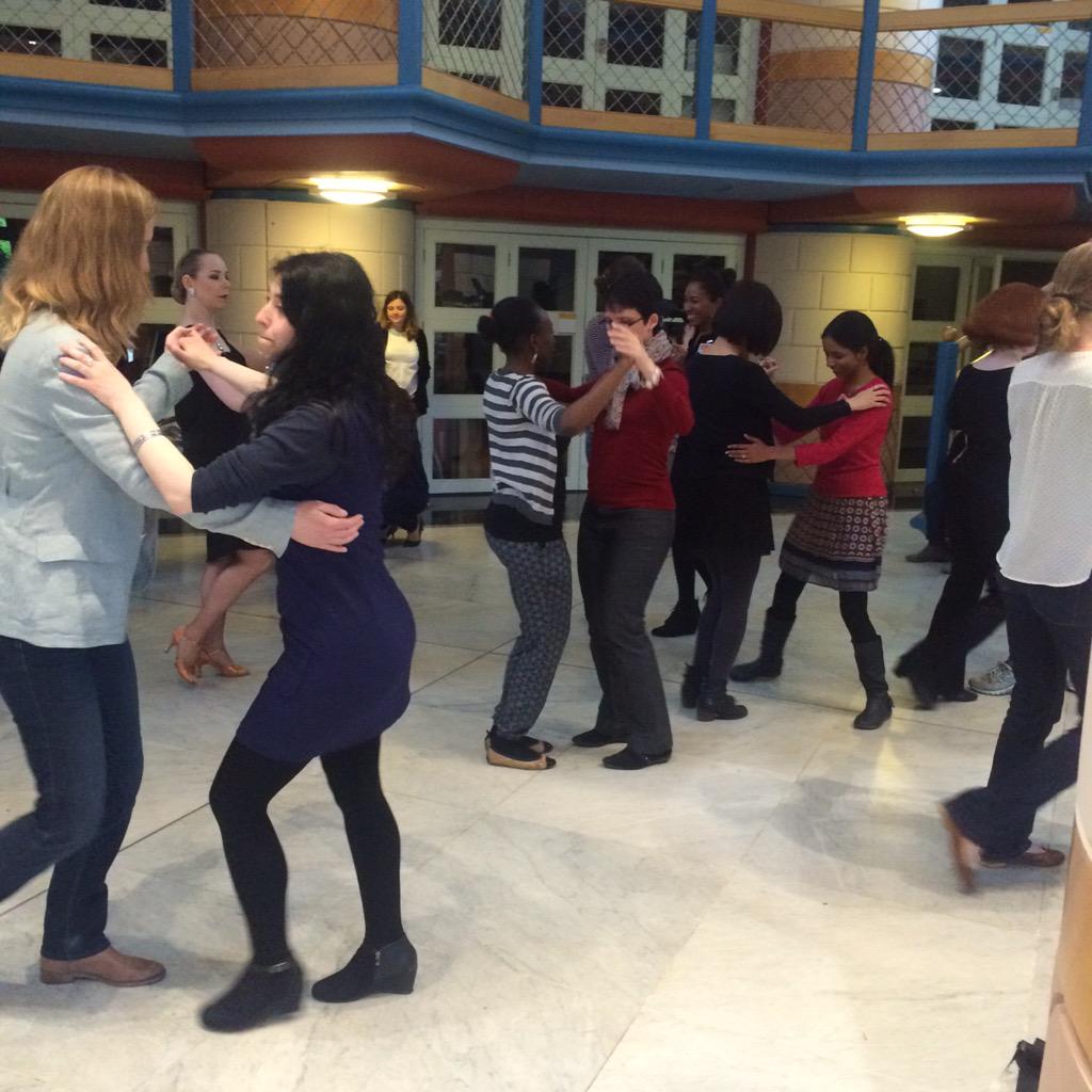 Julia_Camb's tweet photo. #enterpriseWISE surprise dance lesson at 9am http://t.co/67IEOPCW4N