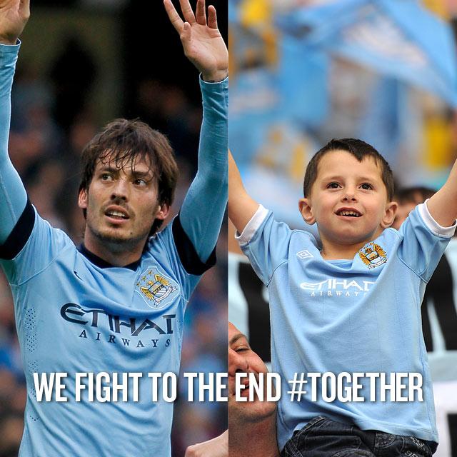 ManCity's tweet photo. We fight to the end #together http://t.co/Lf9NNWJFI9