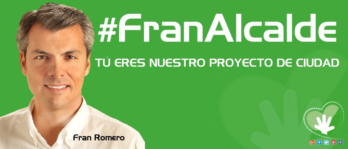 ConFranRomero's tweet photo. #FranAlcalde Dentro de tres domingos podrás dar tu confianza a @franromero1972 Mientras tanto, no dejes de apoyarlo http://t.co/MMmGo2hvZY