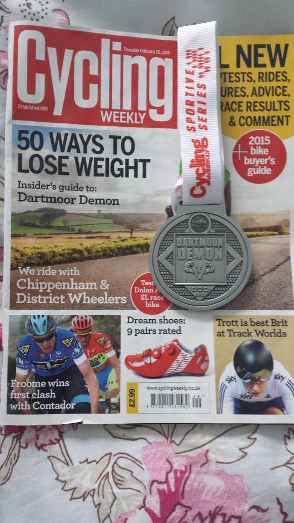 <a href="/cyclingweekly/">Cycling Weekly</a> Thanks for a great #DartmoorDemon yesterday even with the weather! This 26/02 issue definitely helped!