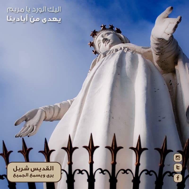 يا قديسة مريم يا والدة الله صلي لاجلنا #مريم_العذراء  #القديس_شربل_يرى_ويسمع_الجميع