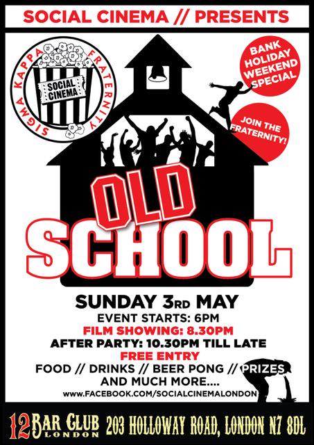 SocialCinema__'s tweet photo. TODAY! Social Cinema presents Old School http://t.co/rxGW14Y8K0 Head down to @12barclub at 6pm to pledge &amp; party!! http://t.co/wFJVg0s4ET