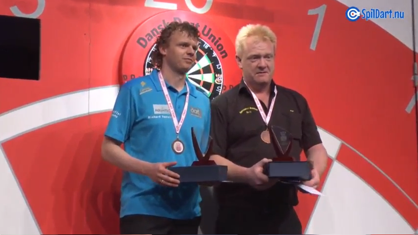 BDOLiveDarts's tweet photo. #DenmarkMasters MENS CHAMPION Jeffrey de Graaf, runner up Jamie Hughes, 3rd place Per &amp; Richard! #Darts #BDO #DDU http://t.co/kbPYQ0R6Mn