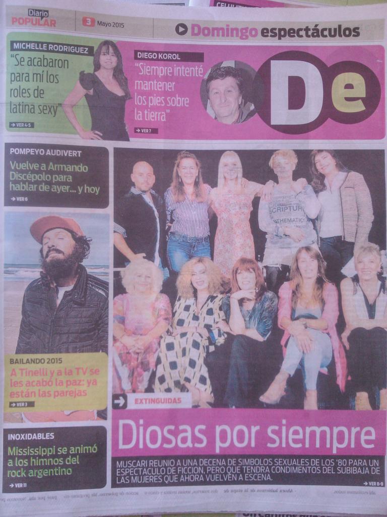 agenciaAB's tweet photo. ¡Imperdible! @muscarijoseok cuenta de #Extinguidas en la edición domingo de @populardiario http://t.co/Gp6cMdpcrz
