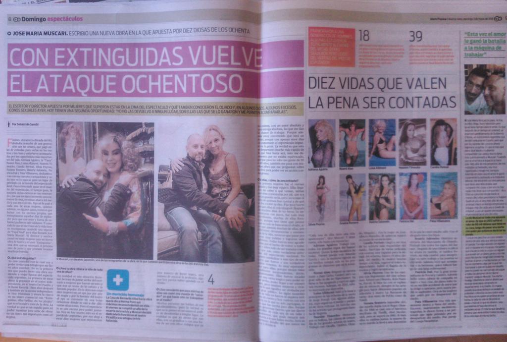 agenciaAB's tweet photo. ¡Imperdible! @muscarijoseok cuenta de #Extinguidas en la edición domingo de @populardiario http://t.co/Gp6cMdpcrz