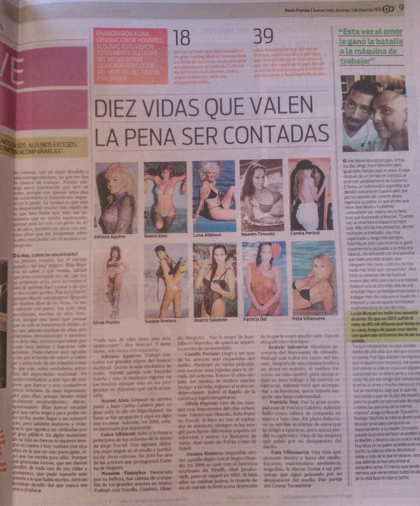agenciaAB's tweet photo. ¡Imperdible! @muscarijoseok cuenta de #Extinguidas en la edición domingo de @populardiario http://t.co/Gp6cMdpcrz