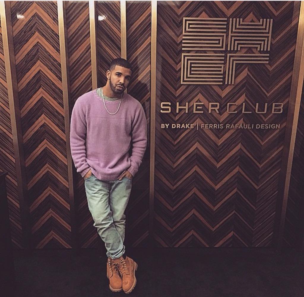 lipstickissed's tweet photo. #Drake has a new club in #Toronto called #SherClub which he named after his late grandparents. #lipstickissedinfo http://t.co/JkschhFZCZ