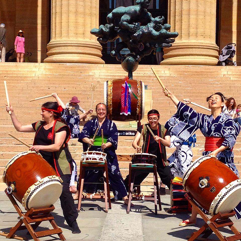 philamuseumart's tweet photo. Taiko drumming at our Children's Day family festival. #InkandGold http://t.co/DJ7Wl8YTks