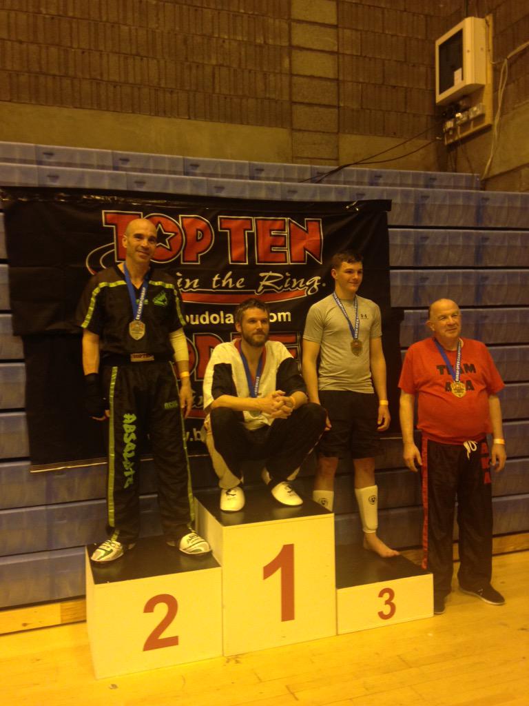 Amakickboxing's tweet photo. Steve Chinnappa 2nd place intermediate points +75kg. A true warrior. Very proud of him. 💚👊🏼 #BeAbsolute http://t.co/Cx8T8mNMeU