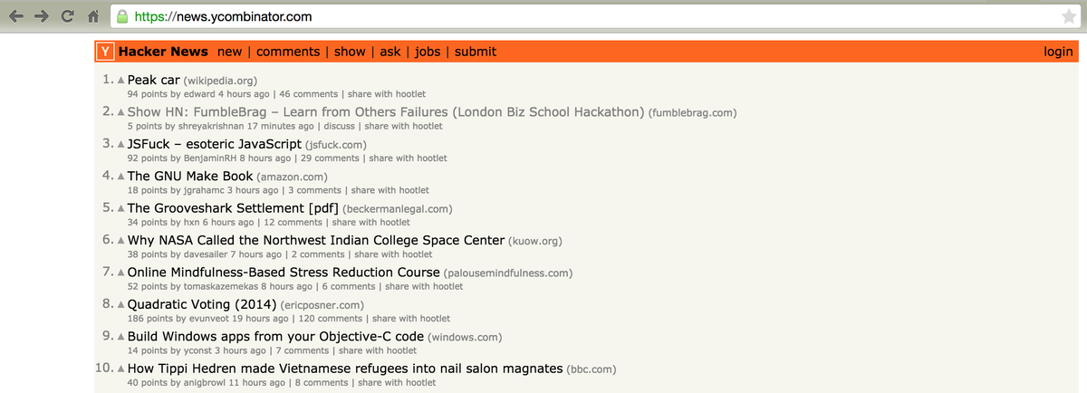 LBSHackathon's tweet photo. So ah - Team #3 "FumbleBrag" just appeared at number 2 on @HackerNews - way to go guys!! #LBSHack2015 http://t.co/51Xl7iU5Kb