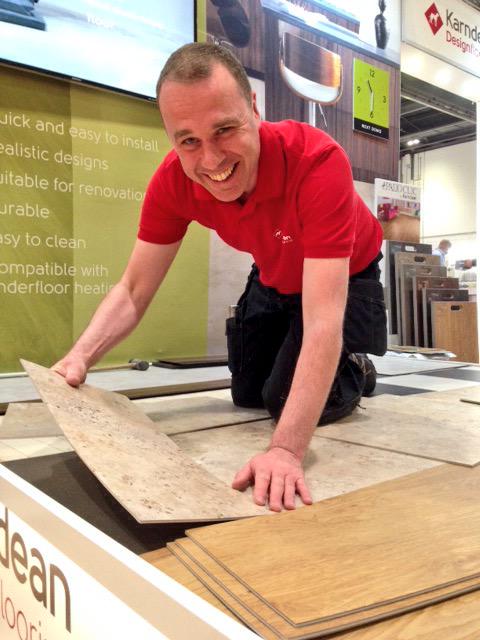 If you're at @GDLive_UK swing by stand L120 and catch one of our live LooseLay demos! #GDLive #Flooring