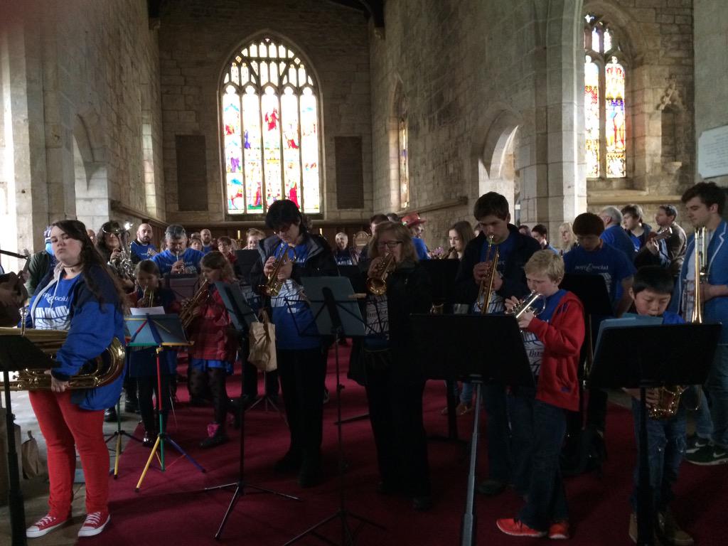 WGSFYorkshire's tweet photo. Fine tuning the #hsblunderbus Harewood Chapel - @hopeandsocial @letouryorkshire - Roundhay in for a treat! #BBCTdY http://t.co/8XtZBRd81R
