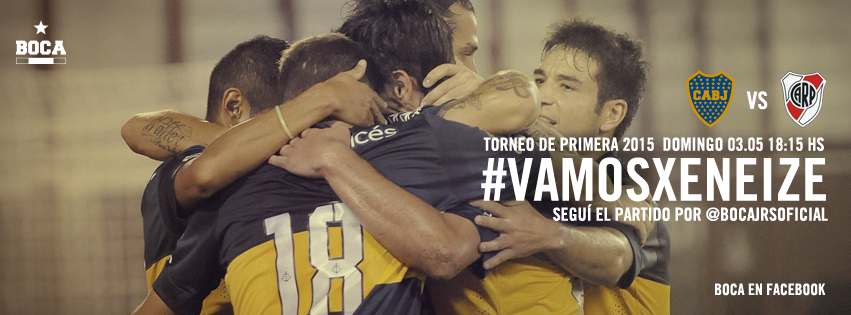 BocaJrsOficial's tweet photo. ¡Buen día, Xeneizes! #Boca-River. Hoy, desde las 18.15 en la #Bombonera. ¡Vamos Boca! http://t.co/kJfSs97LX1