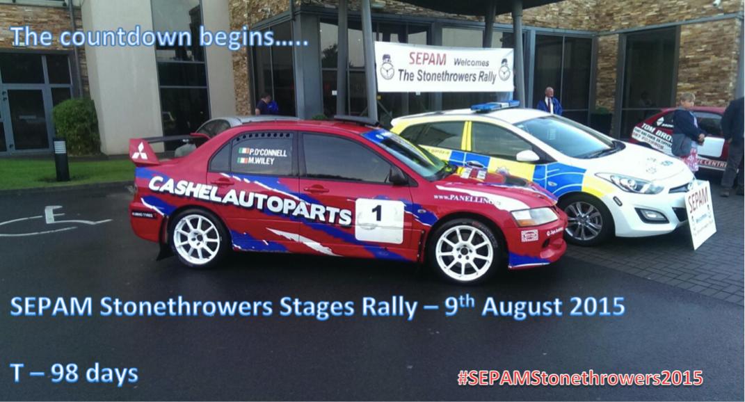 tippmc's tweet photo. SEPAM Stonethrowers Rally 2015 countdown begins! 98 days to go! @rally_ie @kearneyg @SEPAM_group @wardmotorsportg http://t.co/EV067EEc5t
