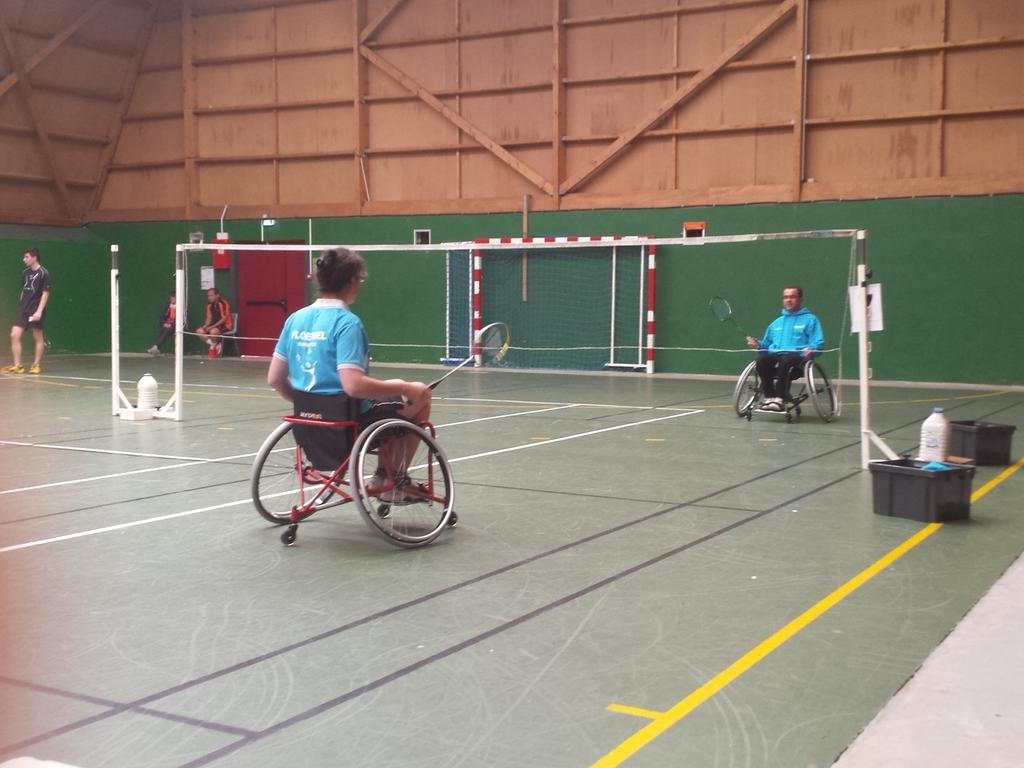 SCMBad's tweet image. Tournoi de st Méen animation autour du handibad