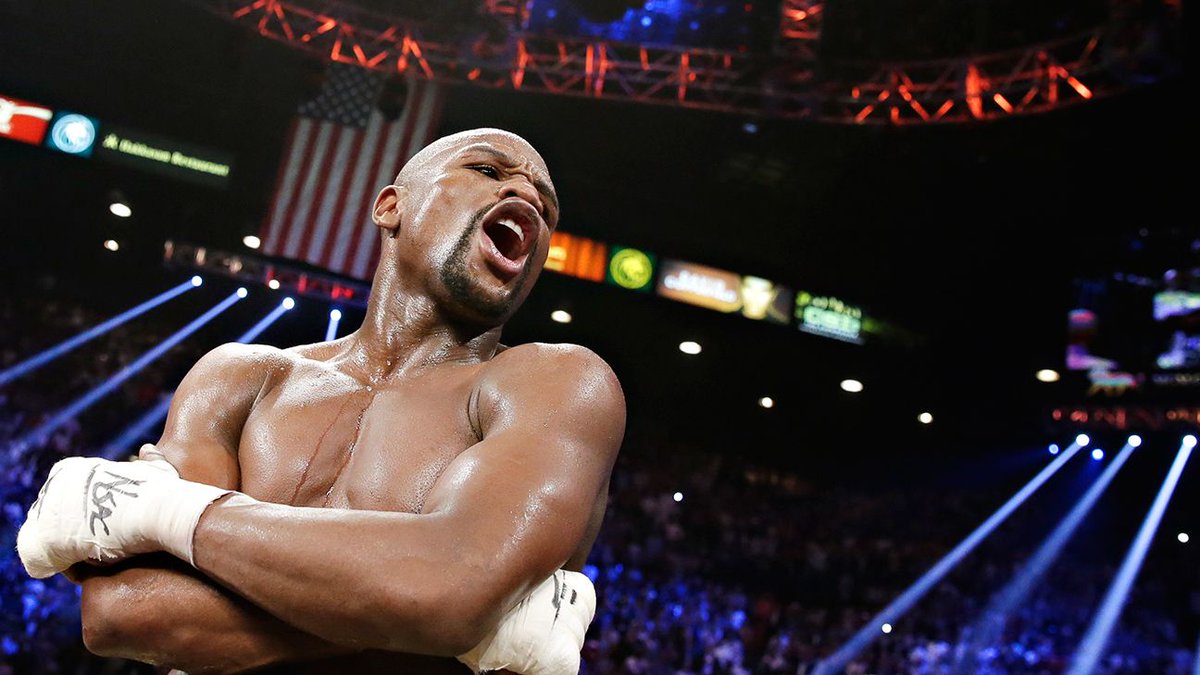 espn's tweet image. ICYMI: Mayweather heard the boos after defeating Pacquiao and had some words for the fans: es.pn/1PfK8Ai