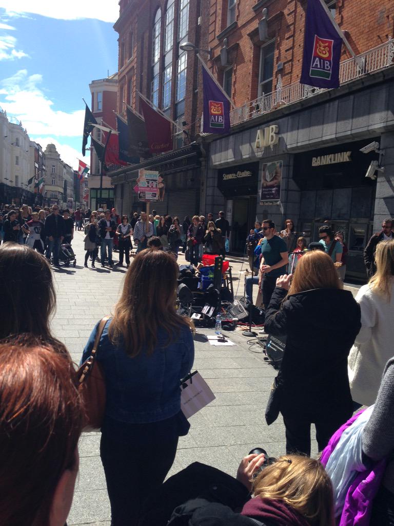Foxigav's tweet photo. @Keywestofficial sounding very good on grafton street today! #sundayINdublin #sunnysunday http://t.co/4olPQI6xmQ