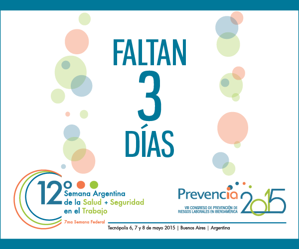 SRTArgentina's tweet photo. #12SRT
Faltan 3 días para la 12° semana argentina de la SyS en el trabajo. ¡No te la pierdas!
http://t.co/BBOtgNXZ8Z http://t.co/dzOuPUrNit