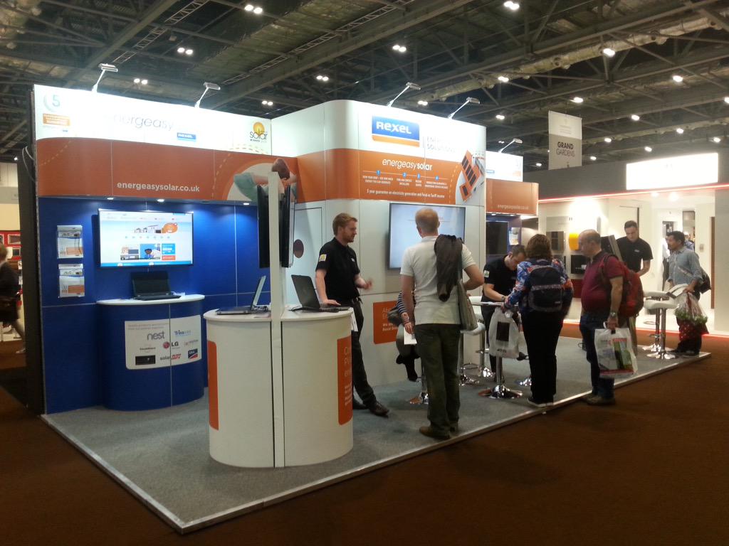EuanAnson's tweet photo. Enjoying speaking with consumers today at @GDLive_UK with @RexelUK about #Energeasy. Great interest in #Solar! http://t.co/PbebIFfplI
