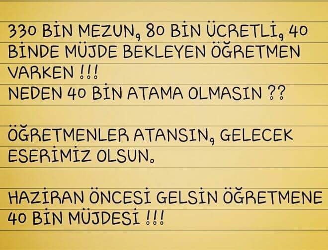 #OgretmenlerSinavOncesi40BindeKararli <a href="/Ahmet_Davutoglu/">Ahmet Davutoğlu</a> <a href="/RT_Erdogan/">rt_erdogan</a> .