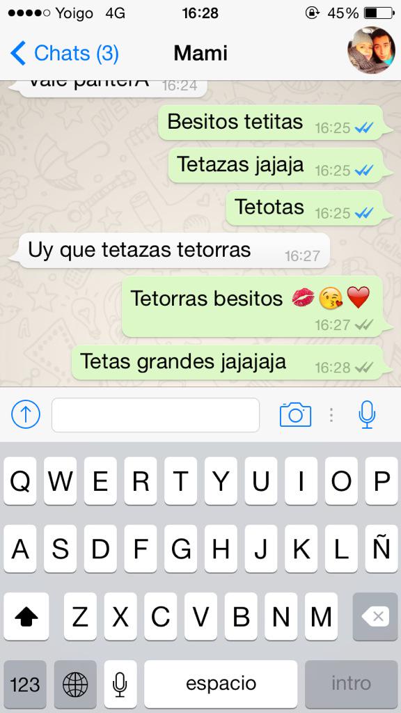 lolizambruno's tweet photo. Conversaciones con mi mami @chavarrisoto muy normales 😜 #eldiademistetis ❤️ #mimamilamejor http://t.co/dIRd9hZKwR