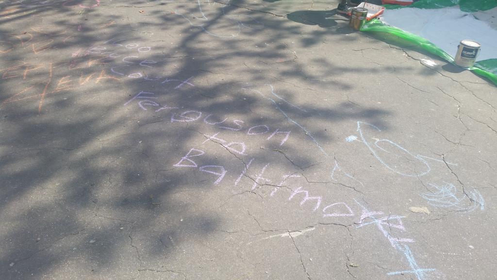 westflorissant's tweet image. #FergusonToBaltimore at #BruceCourt today. Love is the why for #FreddieGray
