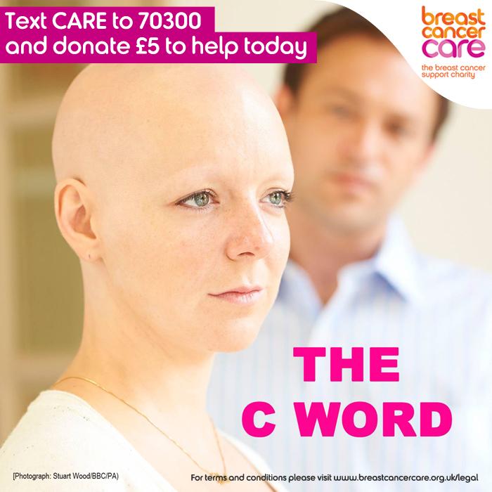 “<a href="/BCCare/">Breast Cancer Now</a>: We provide support for those with incurable breast cancer. Text CARE to 70300 #TheCWord ”
Done :)