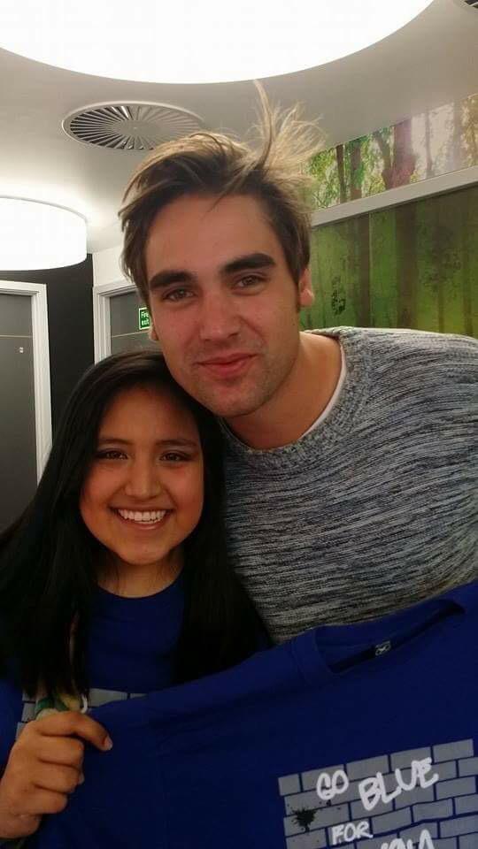 goblueforlucia's tweet photo. @charliesimo remember Lucia? You wore her wristbands @theklabristol Not long left 😢, please send her a video? Pls RT http://t.co/H7QmQXYzVh