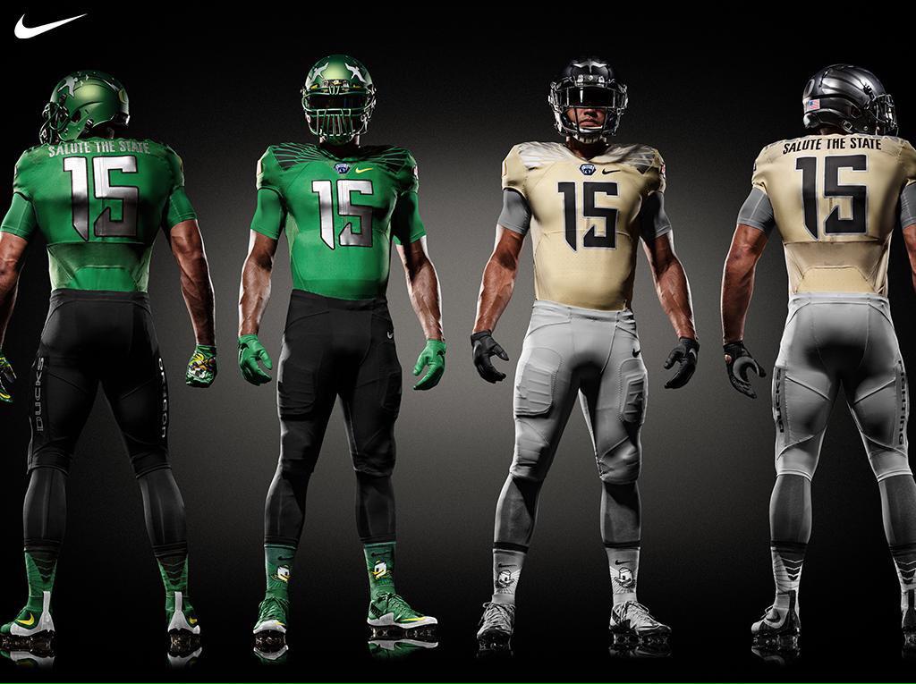 Forswags's tweet photo. Oregon's spring game Unis 😩😍💚💛👌 http://t.co/7MxZPoQVLA
