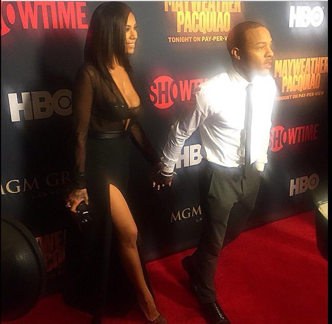 lipstickissed's tweet photo. When you finally snagged a man that's a upgrade #ericamena &amp; #ShadMoss #FightNight #Mayweather #lipstickissedinfo http://t.co/TVgvVIWbqZ