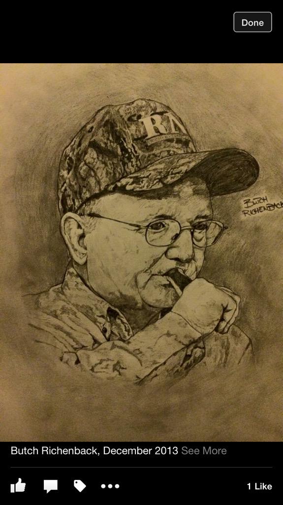 BRichenback's tweet image. Pencil drawing by Matthew bridges.