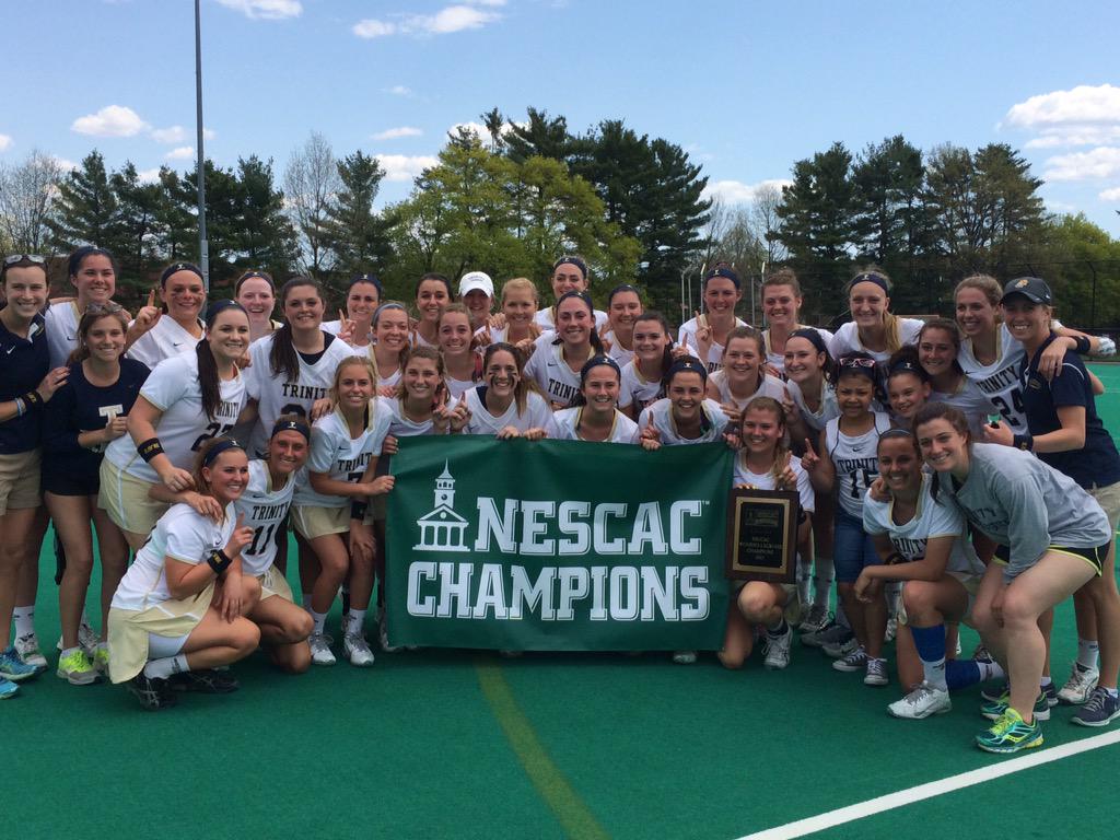 Congratulations to the 2015 #NESCAC Women's Lacrosse Champions - Trinity