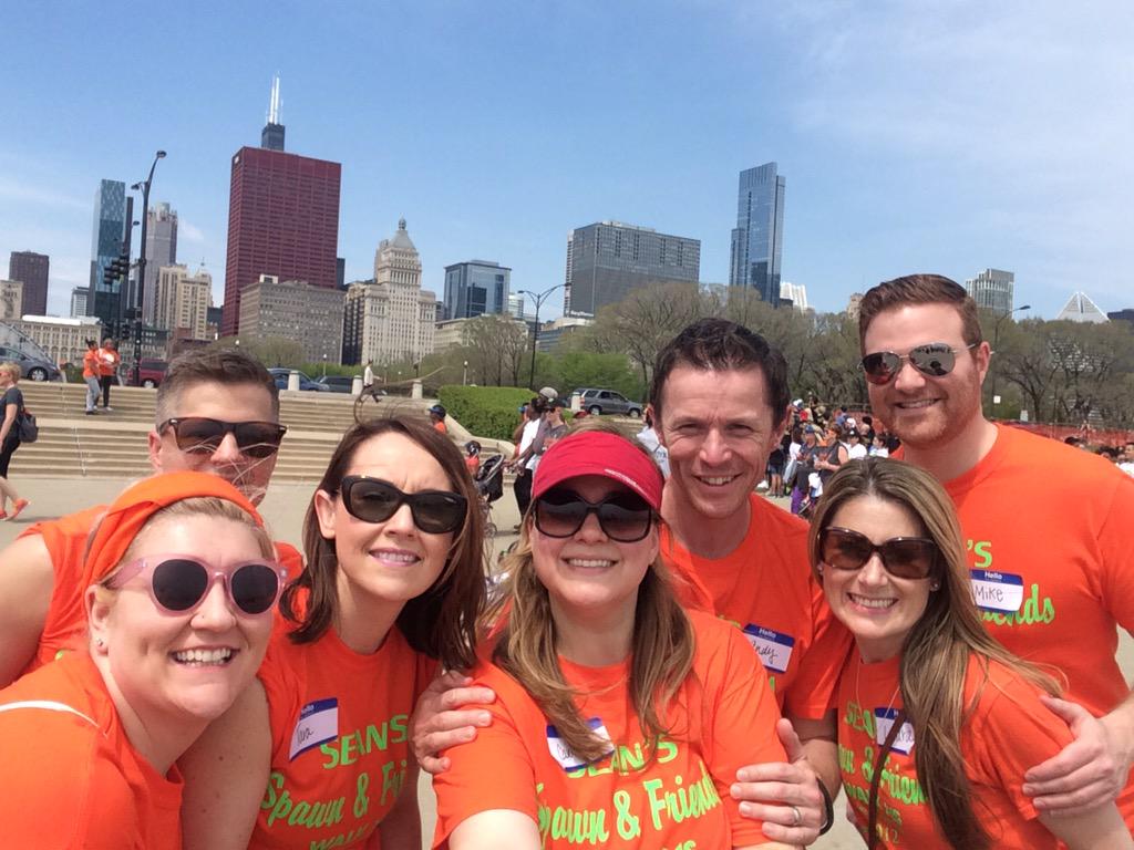 MrsMilneBiology's tweet photo. Had a great day supporting @mssociety in the #MSWalk2015 with #TeamSean'sSpawn http://t.co/sfIsVF6mRn