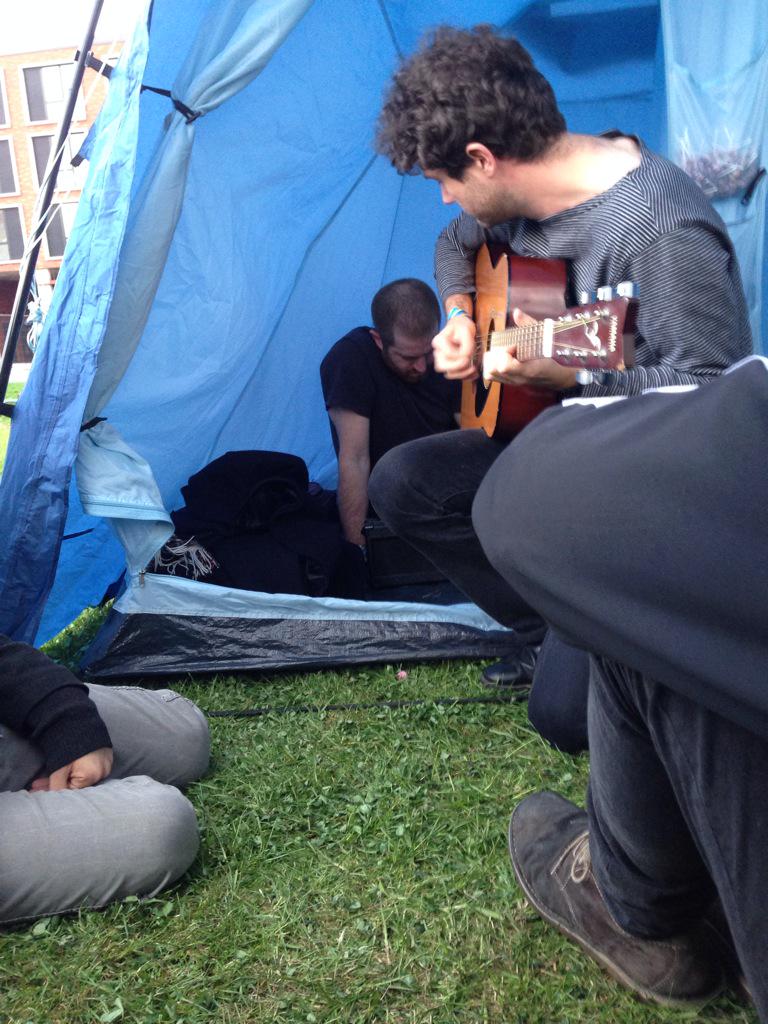 Graham Wann now playing in the Rogue P tent