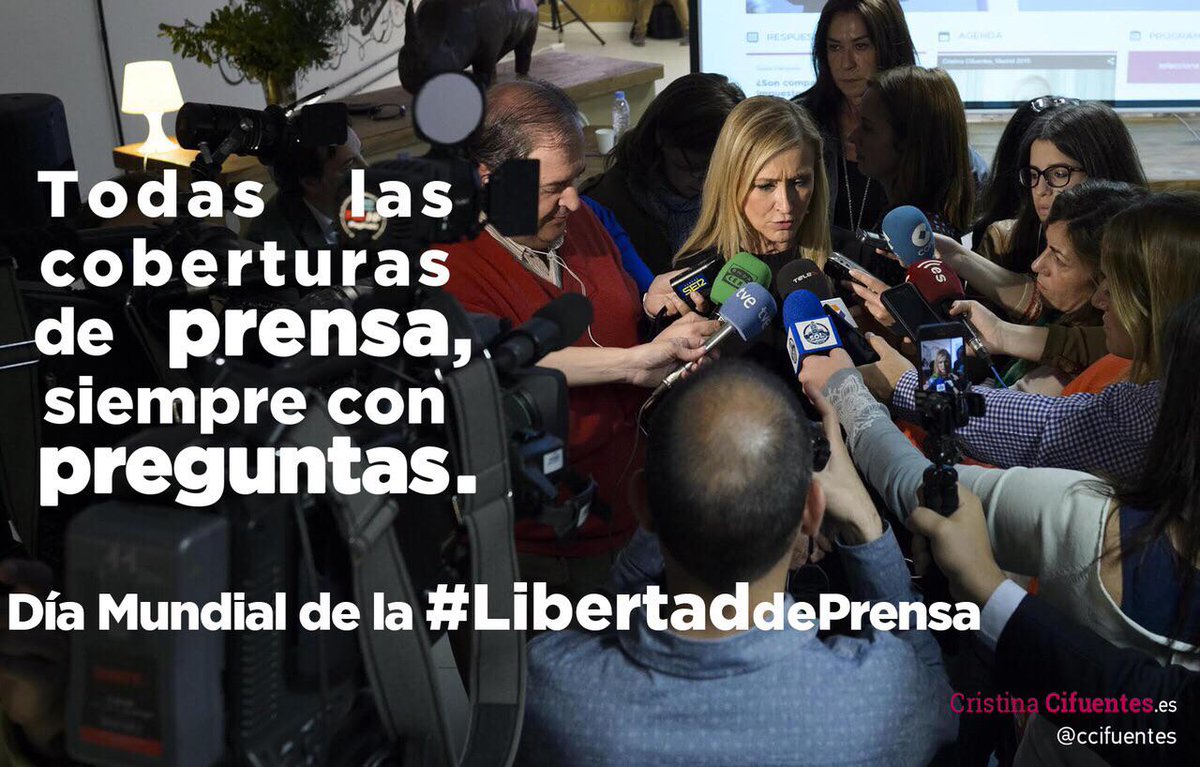 ccifuentes's tweet photo. Sin libertad de prensa no hay democracia. #DíaInternacionaldelaLibertaddePrensa. http://t.co/Vx1kjd4S9N