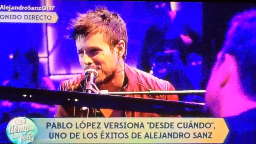 PabloLopezMusic's tweet photo. Qué te voy a decir,que sin ti no hay un "yo"! Gracias por trazar bellos caminos @AlejandroSanz #AlejandroSanzEnQTTF http://t.co/nFduqjcEvt
