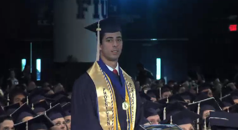 FIU's tweet photo. John Marin helped over 20 students to land internships and full time positions at Wall Street. He is #WorldsAhead. http://t.co/QzyPGv4JtW