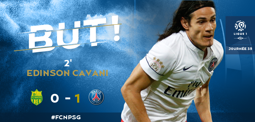 PSG_inside's tweet photo. 2' BUUUUTTT D'@ECavaniOfficial !!! #FCNPSG http://t.co/E2XPgkQpmP