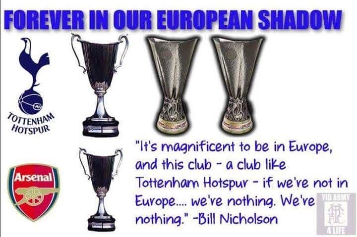 Connor Anderson Arsenal Fans Can Brag About Getting Into The Cl But In Terms Of Winning European Trophies They Re In Our Shadow Http T Co S1t7dqepkd Twitter