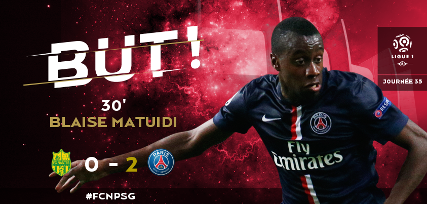 PSG_inside's tweet photo. 30' BUUUTTTT DE @MATUIDIBlaise !!!! #FCNPSG http://t.co/W9pXYgVgQL
