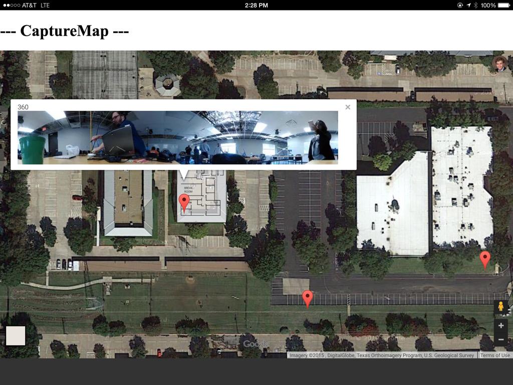 <a href="/vdcjoe/">Joe Williams</a> <a href="/ailnos/">Sonali Kumar</a> present #CaptureMap <a href="/AECHackathon/">AEC Hackathon</a>. A location based photo map. <a href="/rogersobrien/">Rogers-O'Brien Construction</a> @BalfourBeattyUS