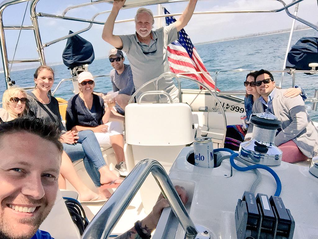 shawnjvandiver's tweet photo. Cap'n @BobNelsonSD and his wily crew @KatieKSD @MollyCha @greg_scanlon @Matterrific @AsheJohnson3 &amp; co #SailSD http://t.co/gIjNfRBpxx