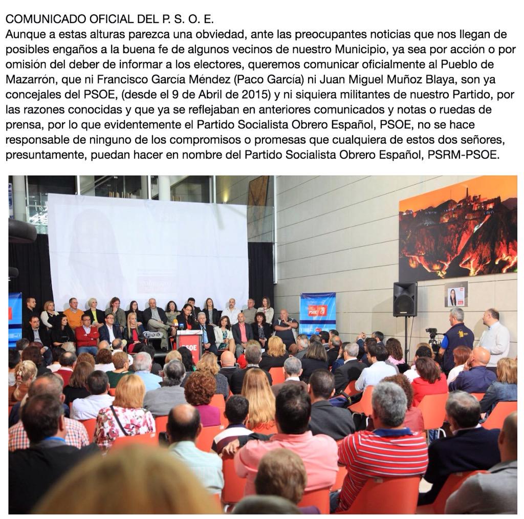 PSOE Mazarrón 🔻 (@psoemazarron) on Twitter photo 