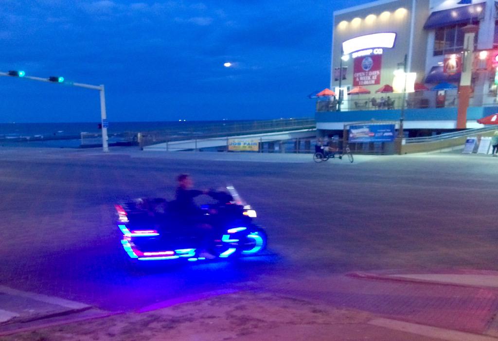 MBenzmiller's tweet photo. When you just love Tron sooo much... #NightRider #LivinTheDream http://t.co/uO9nx3hf2m