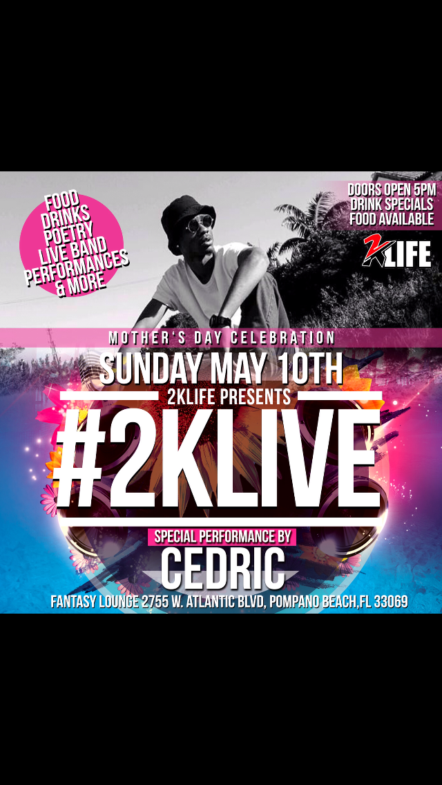 FAU_BSU's tweet image. |Fantasy Lounge | 5.10.15 | Mother’s Day Celebration| Special Performance by @CedricBrazle | #2kLife | Be There! |