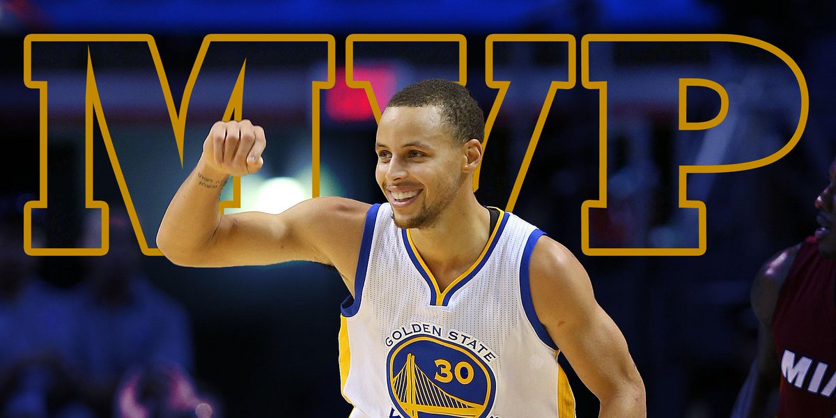espn's tweet photo. Stephen Curry is NBA MVP. He's the 1st PG to lead 65-win team in scoring since Magic Johnson. http://t.co/FwJtO71q9e http://t.co/DNfCTwY5bm