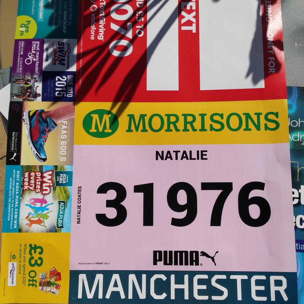 natalie_c28's tweet photo. The countdowns on! Please give what u can for the run up to the big run! http://t.co/fX8RUSxtuP #GreatManchesterRun http://t.co/HbdjCcOpNx