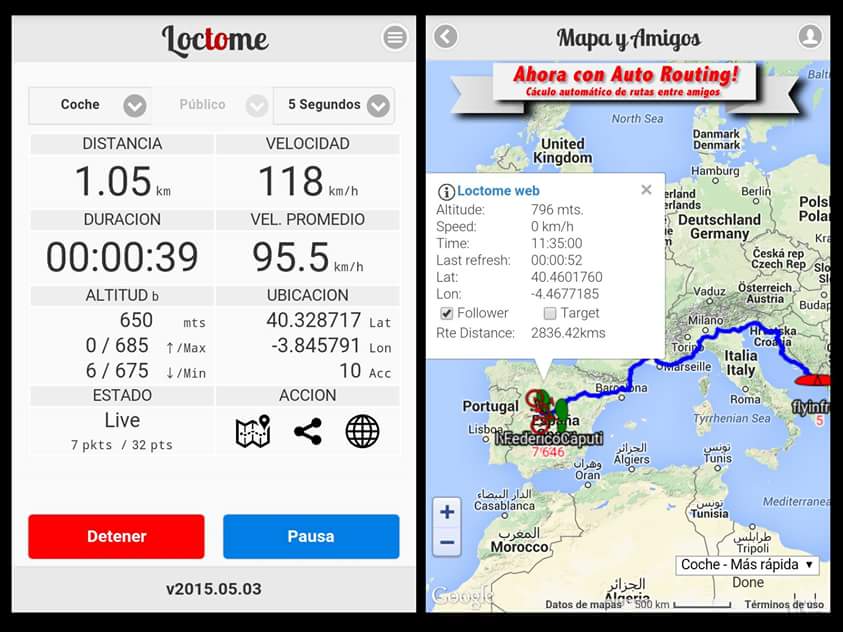 loctomegps's tweet photo. Ahora con #autorouting
¡El primer GPS que recalcula la ruta cuando el destino se mueve! http://t.co/uRQ11qjIjO