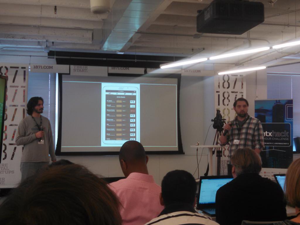 ComcastILLINOIS's tweet photo. First few #INTXHACK teams making pitches of their creative ideas. @intxNCTA @1871Chicago http://t.co/wOQkRdTorc